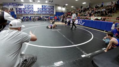 52 lbs Rr Rnd 1 - Raymond Barron, Clinton Youth Wrestling vs Benaiah Schubert, Chandler Takedown Club