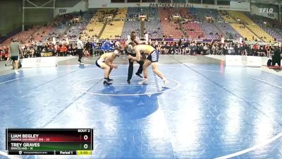 197 lbs Semis (4 Team) - Trey Graves, Graceland vs Liam Begley, Marian University (IN)