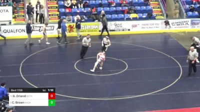 140 lbs Semifinal - Geno Orlandi, Beth Center vs Chase Brown, Nazareth