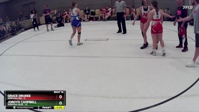 133 lbs Round 4 (8 Team) - Jordyn Campbell, Nebraska Blue vs Grace Drueke, Nebraska Red