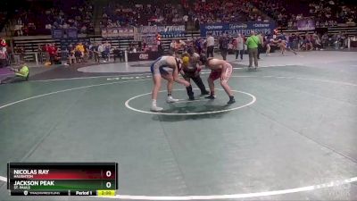 D 1 182 lbs Champ. Round 1 - Jackson Peak, St. Pauls vs Nicolas Ray, Haughton