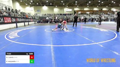 100 lbs Final - Anna Lewis, Greenwave Youth Wrestling Club vs Dhalia Esqueda, OC RTC