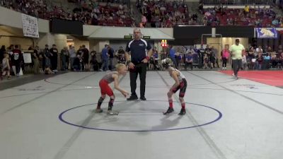 55 lbs Champ. Round 2 - Ledger Kaufman, Glasgow Wrestling Club vs Shance Nelson, Conrad Wrestling Club