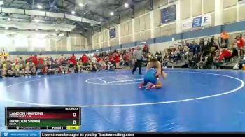 125 lbs Round 2 (4 Team) - Landon Hawkins, Crown Point vs Brayden Swain, Delta