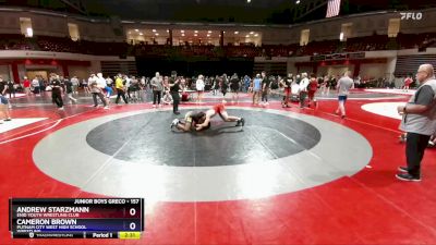 157 lbs Cons. Round 2 - Andrew Starzmann, Enid Youth Wrestling Club vs Cameron Brown, Putnam City West High School Wrestling