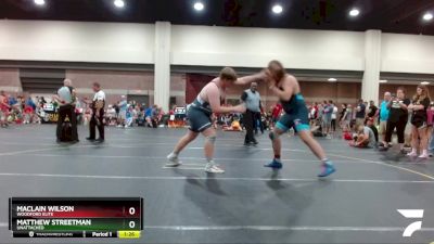 Round 2 - Matthew Streetman, Unattached vs Maclain Wilson, Woodford Elite