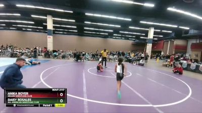 55-62 lbs Round 5 - Anika Boyer, Keller Wrestling Club vs Daisy Rosales, All American Wrestling Club