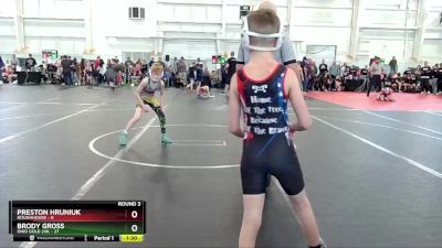 68 lbs Round 3 (6 Team) - Preston Hruniuk, Roughhouse vs Brody Gross, Ohio Gold 24K