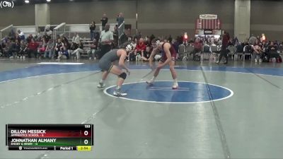 133 lbs Round 1 (4 Team) - Dillon Messick, Apprentice School vs Johnathan Almany, Emory & Henry