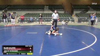 62 lbs Round 2 - Adilyn Schrader, Iowa vs Blair Halsted, Hammer Time Wrestling Academy