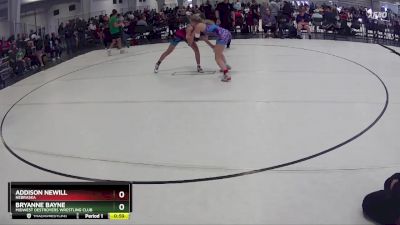 128 lbs 5th Place Match - Addison Newill, Nebraska vs Bryanne Bayne, Midwest Destroyers Wrestling Club