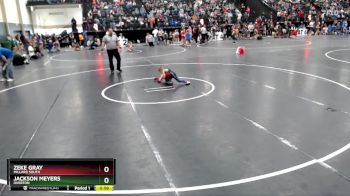 43 lbs Semifinal - Zeke Gray, Millard South vs Jackson Meyers, Overton
