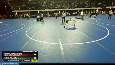 80 lbs Cons. Round 4 - Kruz Keller, Waverly Area Wrestling Club vs Lincoln Pochinski, Sebolt Wrestling Academy