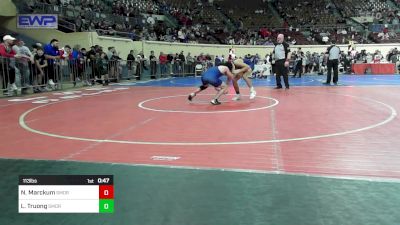 113 lbs Consi Of 32 #2 - Nicholas Marckum, Southmoore SaberCats Wrestling vs Llyon Truong, Southmoore SaberCats Wrestling