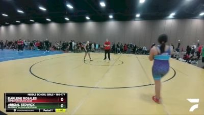 160-177 lbs Round 2 - Darlene Rosales, Amped Wrestling Club vs Abigial Sedwick, Prosper Talons Wrestling