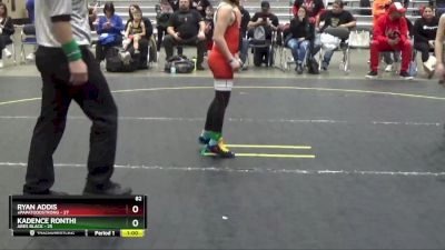 82 lbs Finals (2 Team) - Kadence Ronthi, ARES Black vs Ryan Addis, #papatoddstrong