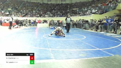 123 lbs Round Of 32 - Koby Cochran, Yukon vs Noah Lewis, Newkirk Jr High