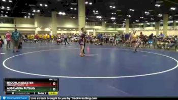 126 lbs Round 6 (10 Team) - Aubrianna Putman, Queen Bees vs Brooklin Kuester, Nebraska Tsunami