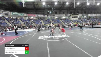 110 lbs Consi Of 8 #2 - Sam Alire, Buena Vista Middle School vs Kaison Martinez, Craig