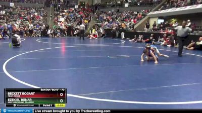 70 lbs Round 1 - Ezekiel Bonar, MWC Wrestling Academy vs Beckett Bogart, Team Agoge