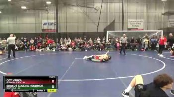 160 lbs Finals (8 Team) - Broedy Collins Hendricks, Iowa Gold vs Coy Vrbka, Nebraska Black