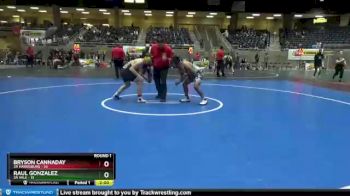 170 lbs Round 1 (4 Team) - Bryson Cannaday, 3A Harrisburg vs Raul Gonzalez, 3A Vale