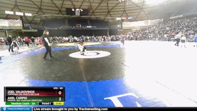 63 lbs Champ. Round 2 - Joel Valdovinos, Toppenish USA Wrestling Club vs Axel Carpio, Federal Way Spartans Wrestling