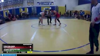 285 lbs Quarterfinals (8 Team) - Ethan Hoffstetter, Fleming Island vs Cole Billings, New Symrna Beach