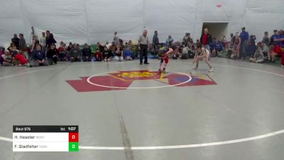 86 lbs Rr Rnd 3 - Hadley Heaster, Montgomery vs Faith Gladfelter, York