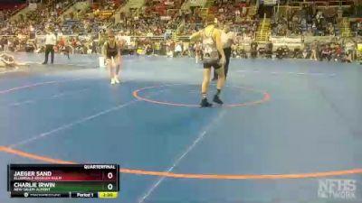 113 lbs Quarterfinal - Charlie Irwin, New Salem-Almont vs Jaeger Sand, Ellendale-Edgeley-Kulm