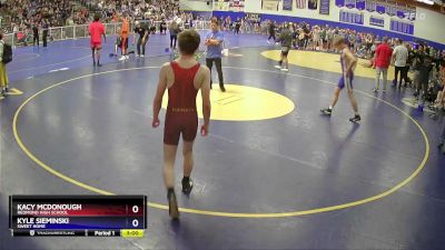 126 lbs Semifinal - Kacy McDonough, Redmond High School vs Kyle Sieminski, Sweet Home