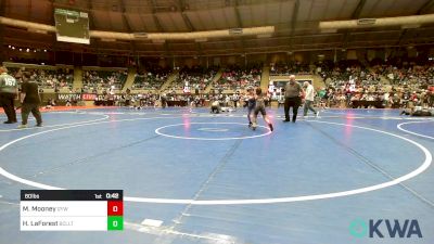 60 lbs Round Of 32 - Mazelyn Mooney, Geary Youth Wrestling vs Harvey LaForest, Bridge Creek Youth Wrestling