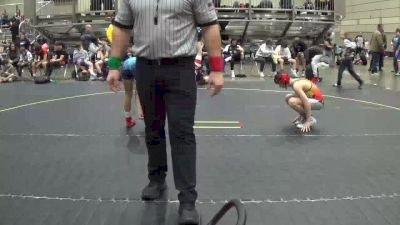 85 lbs Cons. Round 4 - Nathanial Sanders, Red Cobra Wrestling Academy vs Bryson Coyer, Michigan West