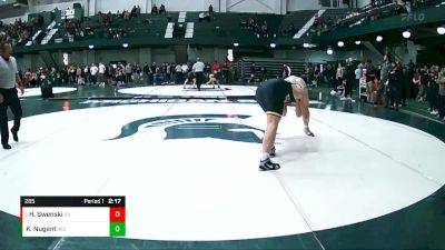 285 lbs Cons. Round 3 - Hogan Swenski, Ohio State vs Keegan Nugent, Michigan