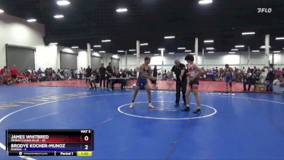 130 lbs Semis & 1st Wrestleback (8 Team) - James Whitbred, Pennsylvania Blue vs Brodye Kocher-Munoz, Kansas