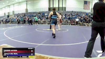 164 lbs Round 1 - Maddie Hayden, MI vs Adalia Del Real, MO