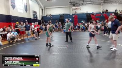 115 lbs 2nd Place Match - Tucker Griggs, West Wateree Wrestling Club vs Porter Bonnema, River Bluff Youth Wrestling