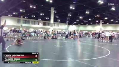 106 lbs Round 2 (16 Team) - Caiden Underwood, Warrior Elite vs Thunder Beard, Central Dauphin