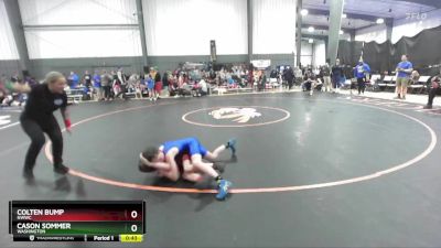 82 lbs Cons. Round 2 - Cason Sommer, Washington vs Colten Bump, NWWC