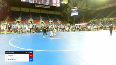 132 lbs Cons 32 #2 - Leo Macias, California vs Geoffrey Whelan, Virginia