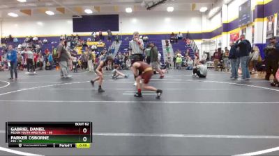 75 lbs Cons. Semi - Parker Osborne, C2X vs Gabriel Daniel, Pelion Youth Wrestling