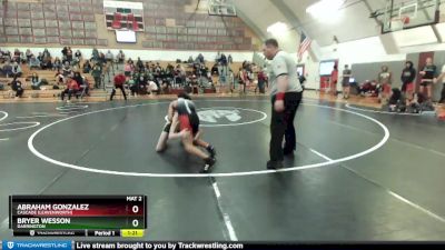 106 lbs Cons. Semi - Bryer Wesson, Darrington vs Abraham Gonzalez, Cascade (Leavenworth)