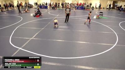 71 lbs Quarterfinal - Maxwell Dinh, Centennial Youth Wrestling vs Nolan Vos, Waconia Wrestling Club