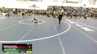 70 lbs Cons. Round 1 - Dennis Willette, Empire Wrestling Academy vs Jonathan West, Warrenburg Wrestling Club