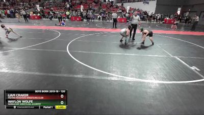 120 lbs Cons. Round 2 - Waylon Wolfe, Sarbacker Wrestling Academy vs Liam Craker, Milton Monsters Wrestling Club