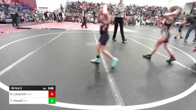 62 lbs Rr Rnd 3 - Oakley Leverich, Cushing vs Tatum Howell, Mannford Pirate Youth Wrestling