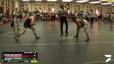 130 lbs Cons. Round 5 - Jaton Wellington, Toms River Wrestling Club vs Anthony Morales, New Jersey