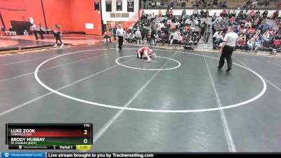 170 lbs 3rd Place Match - Luke Zook, YORKVILLE (HS) vs Brody Murray, St. Charles (EAST)