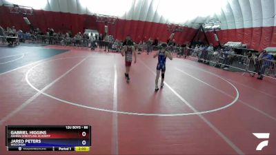 86 lbs Cons. Semi - Gabriel Higgins, Askren Wrestling Academy vs Jared Peters, Wisconsin