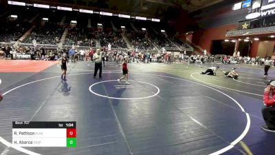 72 lbs Quarterfinal - Riley Pattison, Glasgow WC vs Hailey Abarca, Casper WC